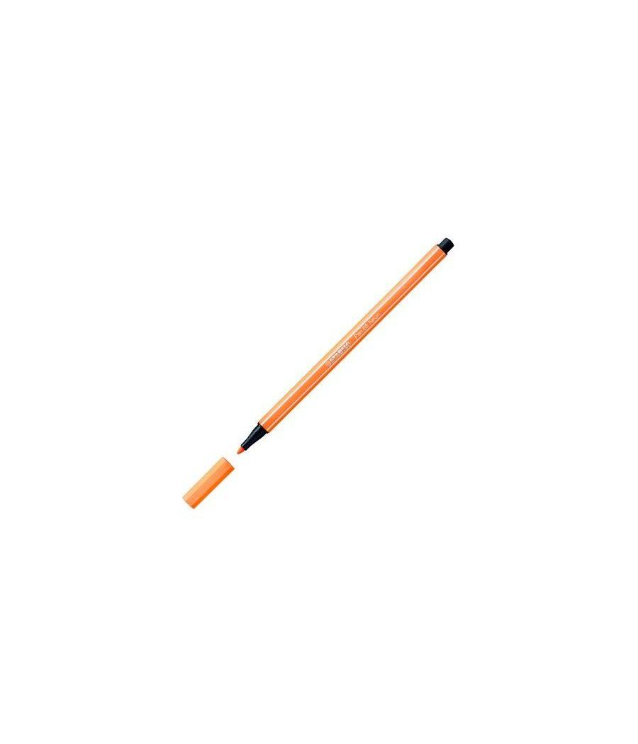 Stabilo pen 68 rotulador naranja fluorescente -10u- - Imagen 1