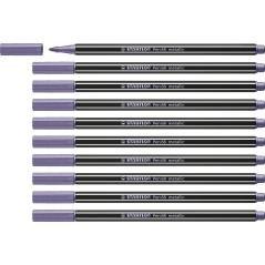 Stabilo pen 68 metallic rotulador violeta metÁlico caja -10u- - Imagen 1