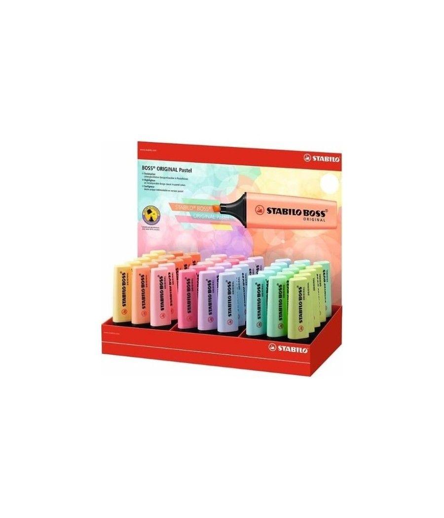Stabilo expositor 45 marcadores fluorescentes boss original colores pastel surtidos - Imagen 1