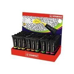 Stabilo shine marcador fluorescente 4 colores expositor 45u - Imagen 1