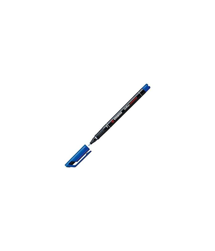 Stabilo rotulador ohpen punta fina permanente 0.7mm azul -10u- - Imagen 1