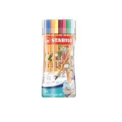 Stabilo pen 88 sleeve pack estuche de rotuladores plastico 30 colores - Imagen 1