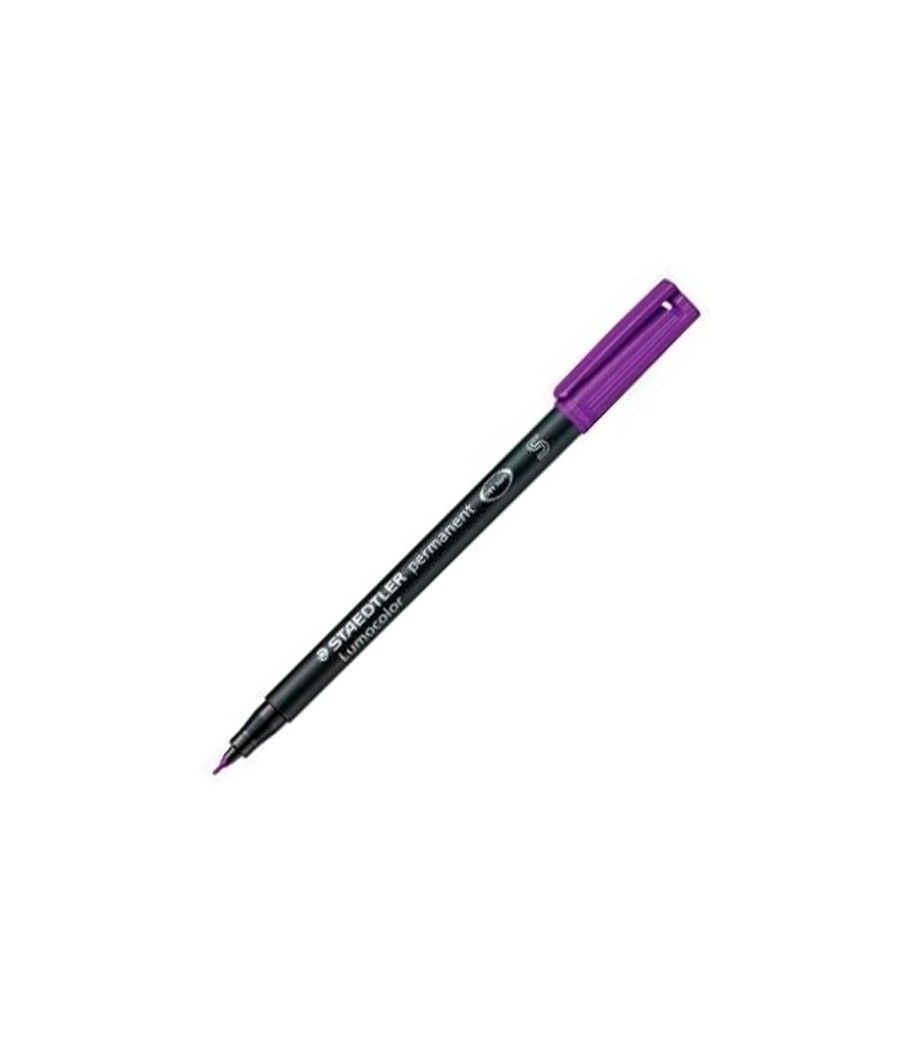 Staedtler rotulador permanente lumocolor 313-6 s violeta -10u- - Imagen 1