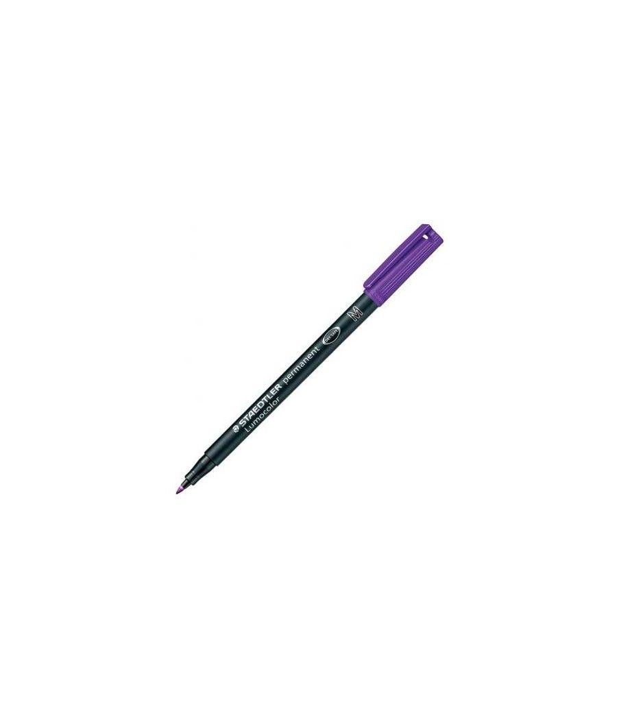 Staedtler rotulador permanente lumocolor 317-6 m violeta -10u- - Imagen 1