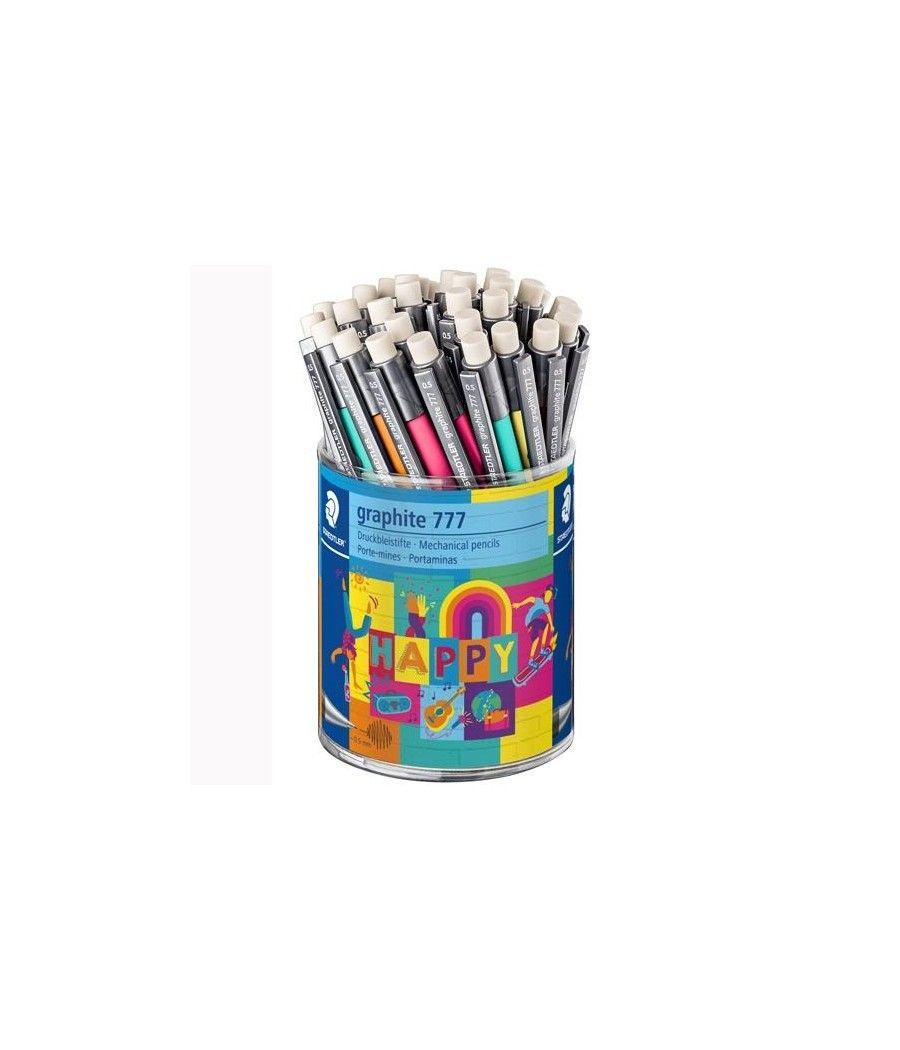 Staedtler bote expositor 36 portaminas graphite 777 b 0,5mm happy line c/surtidos - Imagen 1