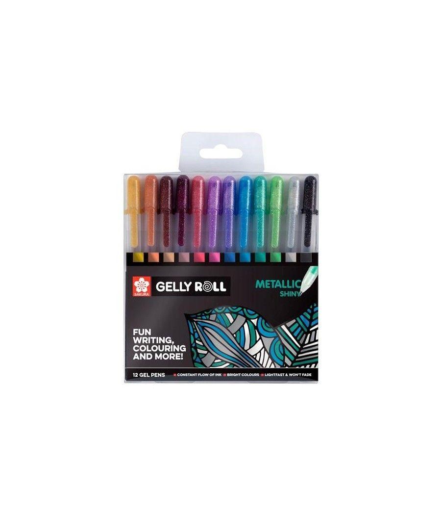 Talens sakura estuche 12 bolÍgrafos colecciÓn exclusiva gelly roll metallic c/surtidos - Imagen 1