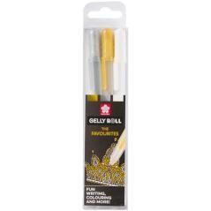 Talens sakura estuche de 3 bolÍgrafos gelly roll mixed oro/plata/blanco - Imagen 1