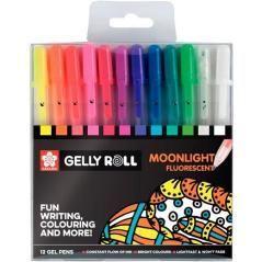 Talens sakura estuche 12 bolÍgrafos gelly roll moonlight colores surtidos - Imagen 1