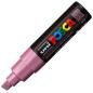 Uniball marcador posca pc-8k no permanente punta biselada 8.0mm rosa metÁlico
