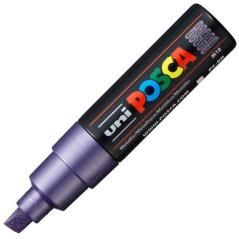 Uniball marcador posca pc-8k no permanente punta biselada 8.0mm violeta metÁlico - Imagen 1