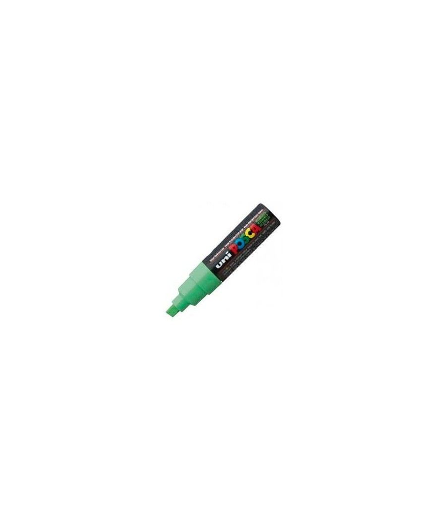 Uniball marcador posca pc-8k no permanente punta biselada 8.0mm verde claro - Imagen 1