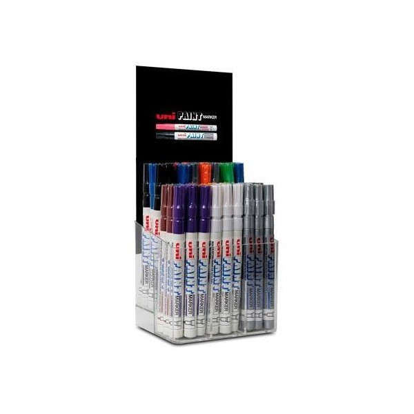 Uniball expositor marcador permanente paint marker px-21/54p surtido -54u- - Imagen 1