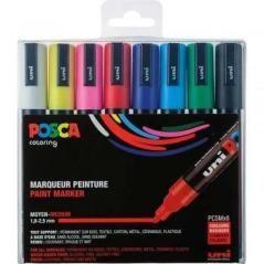 Posca estuche basic marcador pc-5m/8c surtido -8u-