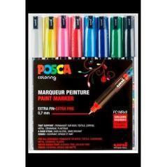 Uniball estuche basic marcador posca pc-1mr/8c -8u- - Imagen 1