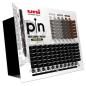 Uniball expositor marcador permanente negro pinox-200/102p calibrados -102u-