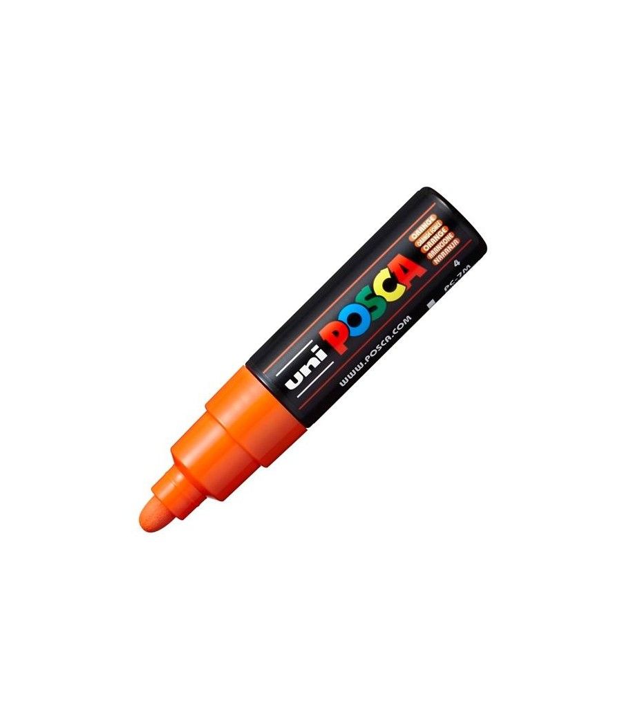 Uniball marcador posca pc-7m no permanente punta forma de bala 4,5-5,5mm naranja - Imagen 1