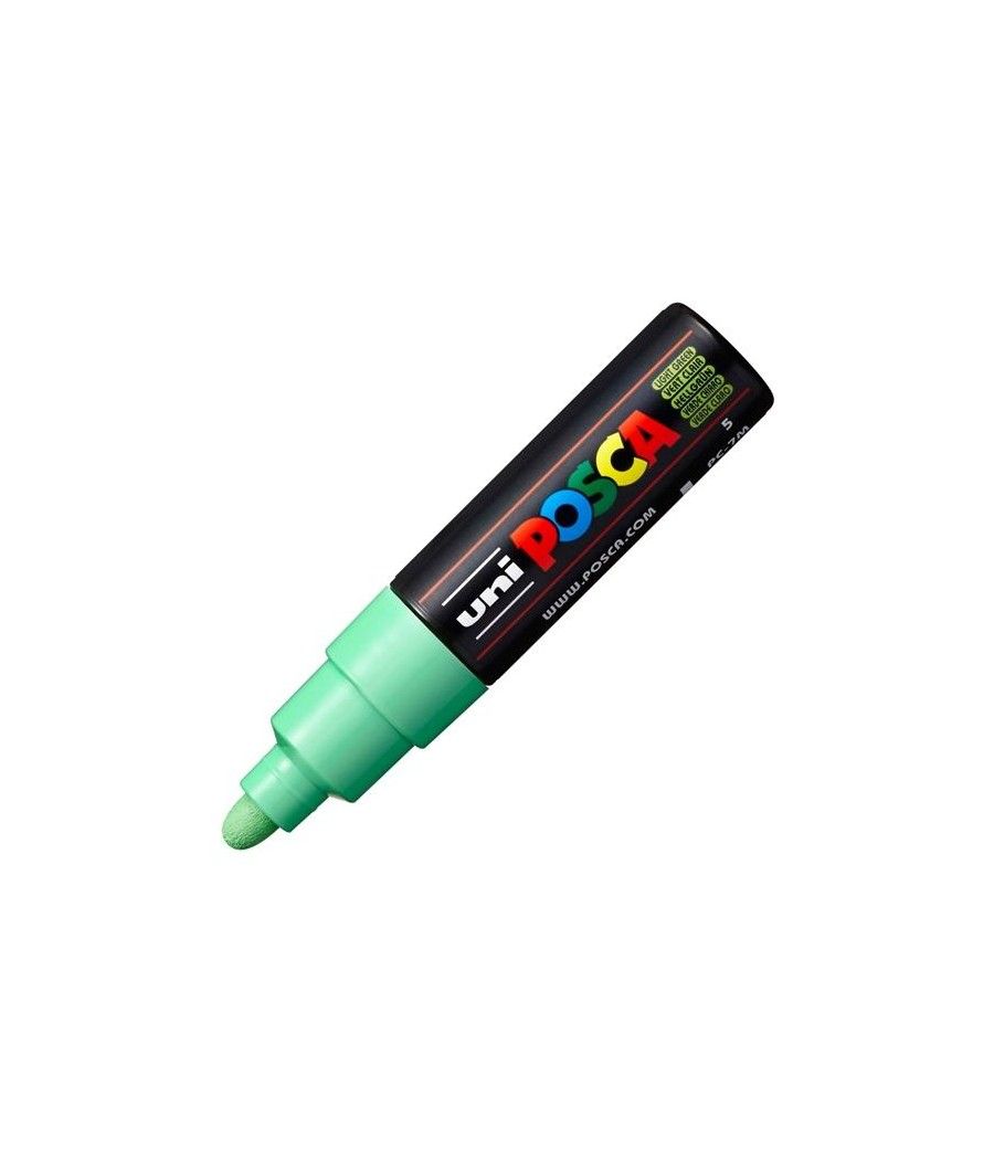 Uniball marcador posca pc-7m no permanente punta forma de bala 4,5-5,5mm verde claro - Imagen 1