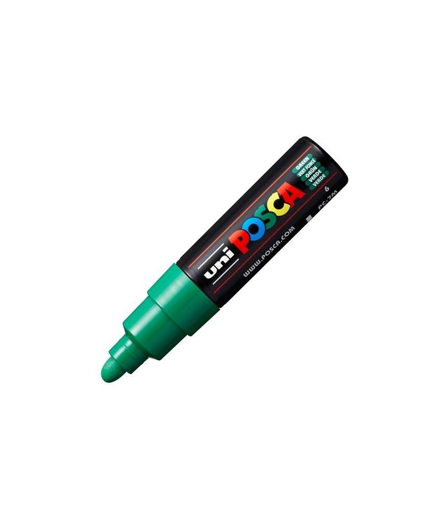 Uniball marcador posca pc-7m no permanente punta forma de bala 4,5-5,5mm verde