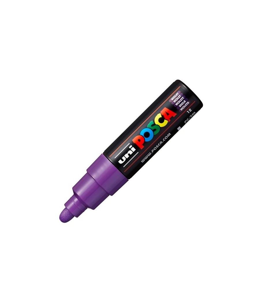 Uniball marcador posca pc-7m no permanente punta forma de bala 4,5-5,5mm violeta - Imagen 1