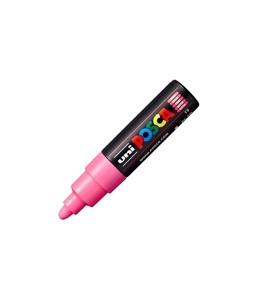 Uniball marcador posca pc-7m no permanente punta forma de bala 4,5-5,5mm rosa - Imagen 1