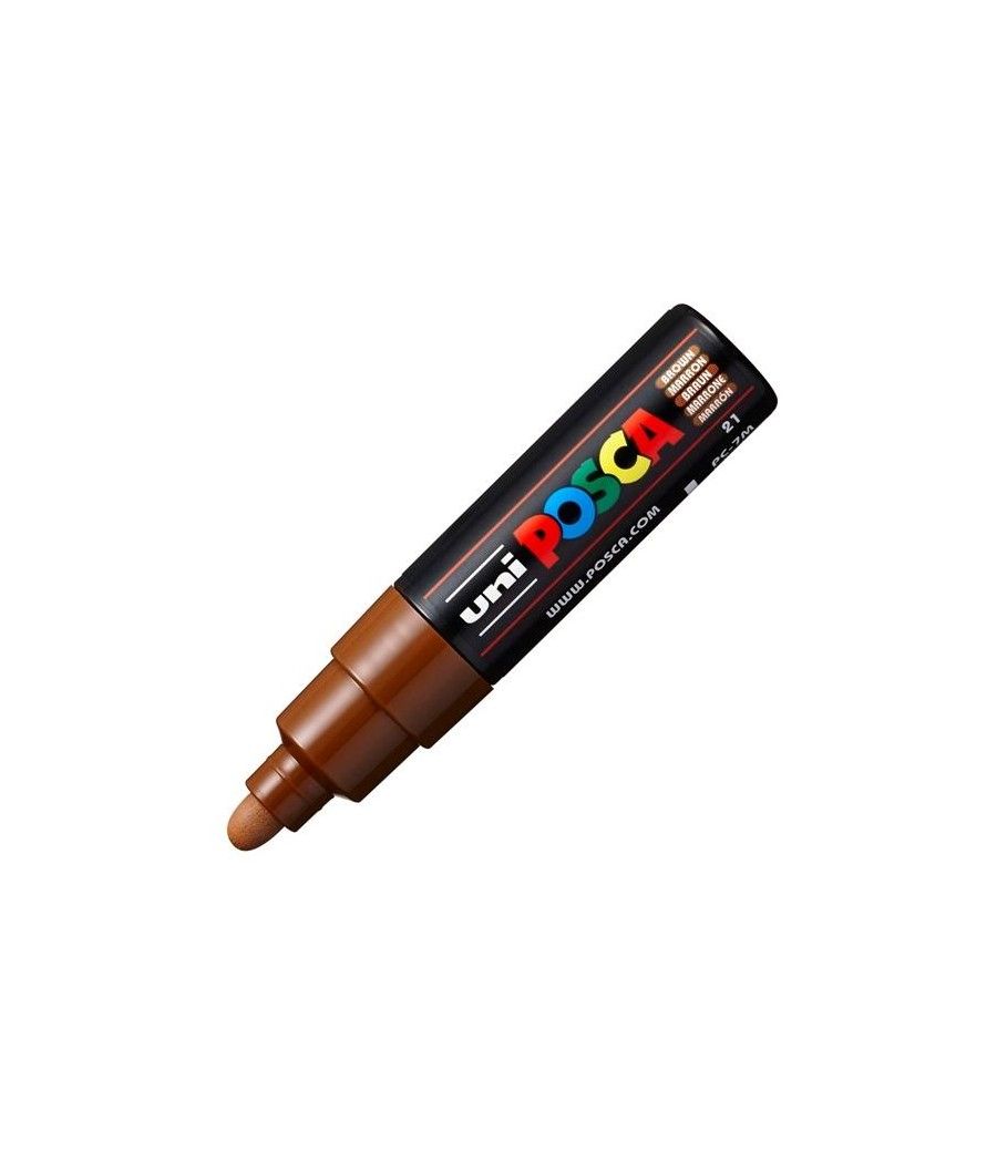 Uniball marcador posca pc-7m no permanente punta forma de bala 4,5-5,5mm marrÓn