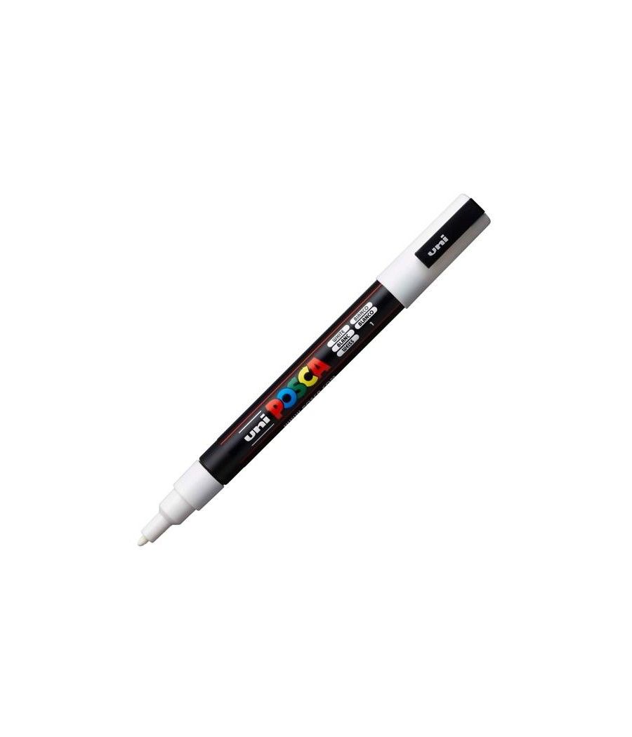 Uniball marcador posca pc-3m punta cÓnica 0,9 - 1,3 mm blanco - Imagen 1