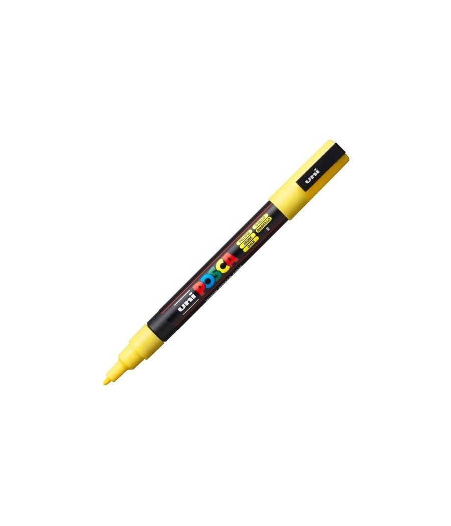 Uniball marcador posca pc-3m punta cÓnica 0,9 - 1,3 mm amarillo