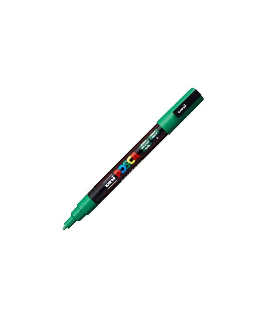Uniball marcador posca pc-3m punta cÓnica 0,9 - 1,3 mm verde - Imagen 1