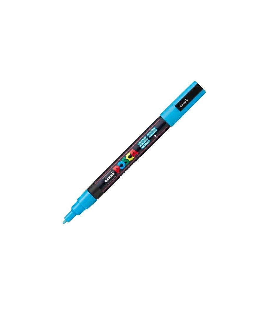 Uniball marcador posca pc-3m punta cÓnica 0,9 - 1,3 mm azul claro - Imagen 1