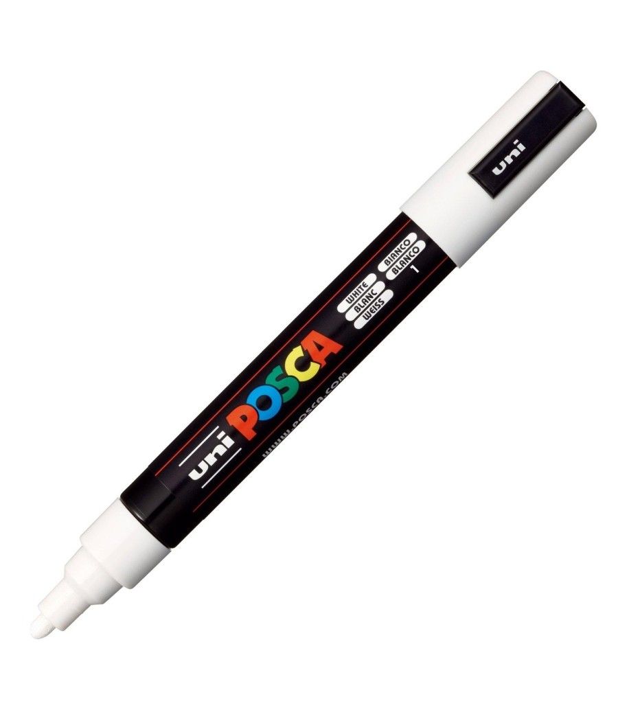 Uniball marcador posca pc-5m no permanente punta forma de bala 1,8 - 2,5 mm blanco
