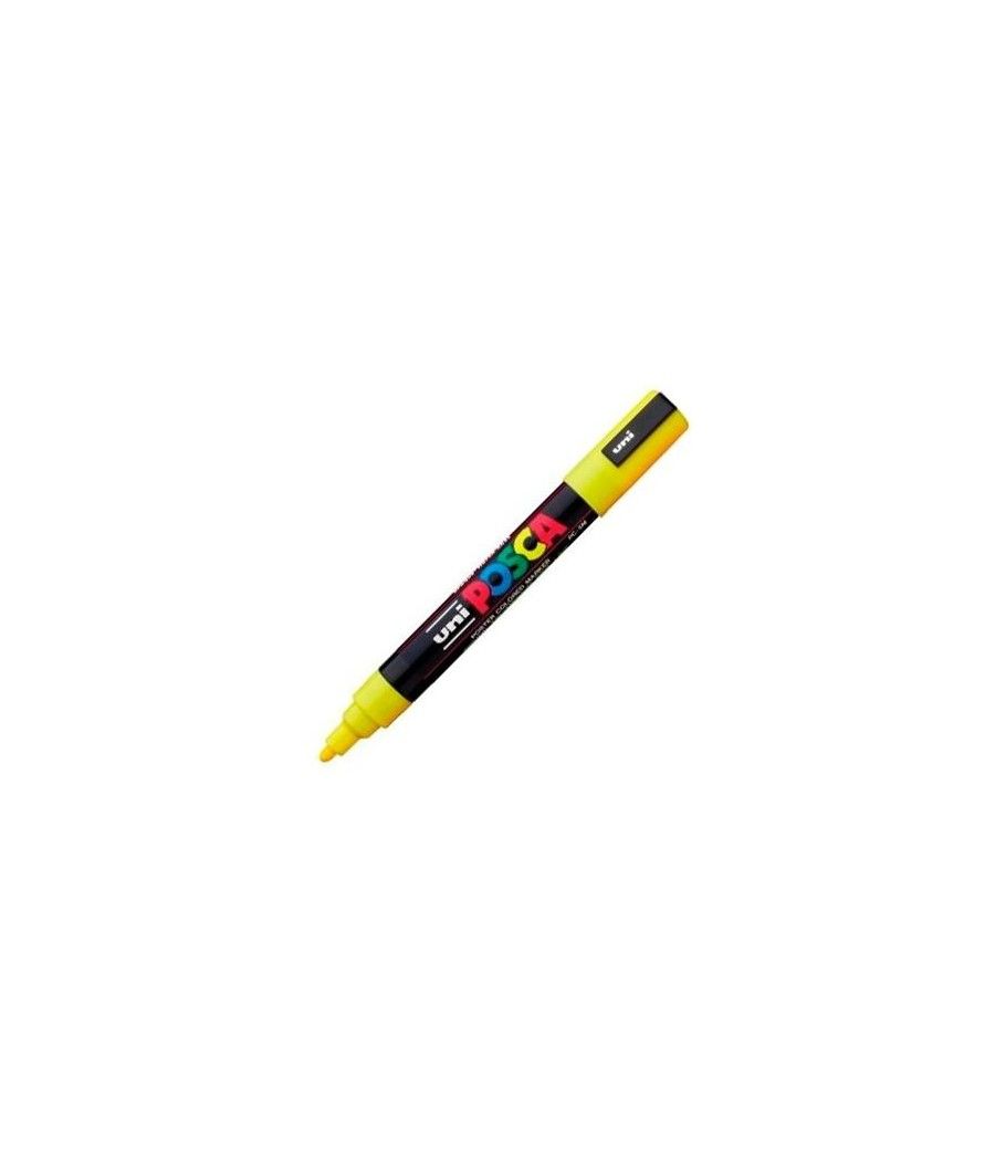 Uniball marcador posca pc-5m no permanente punta forma de bala 1,8 - 2,5 mm amarillo - Imagen 1