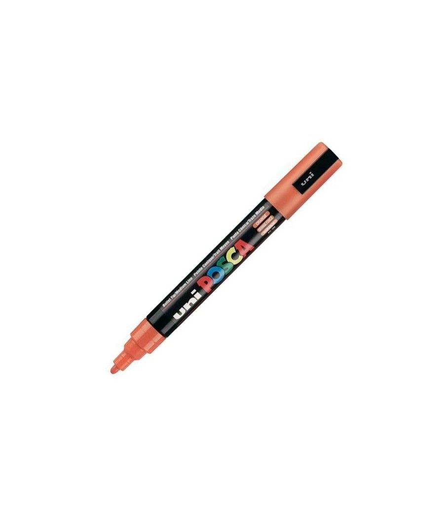 Uniball marcador posca pc-5m no permanente punta forma de bala 1,8 - 2,5 mm naranja - Imagen 1