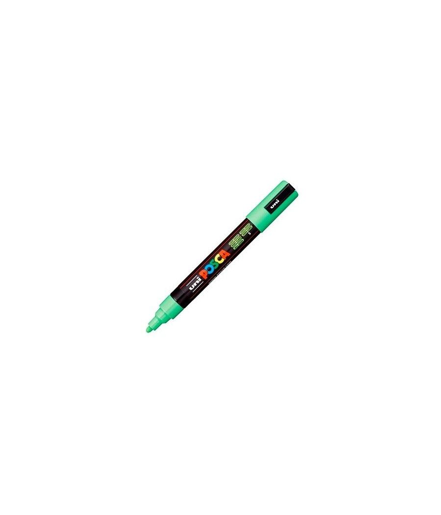 Uniball marcador posca pc-5m no permanente punta forma de bala 1,8 - 2,5 mm verde claro - Imagen 1