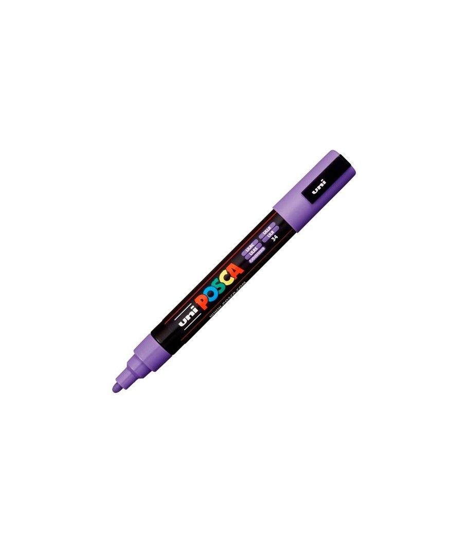 Uniball marcador posca pc-5m no permanente punta forma de bala 1,8 - 2,5 mm lila - Imagen 1