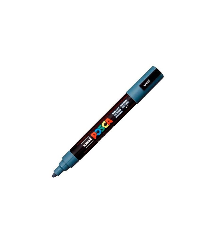 Uniball marcador posca pc-5m no permanente punta forma de bala 1,8 - 2,5 mm gris pizarra - Imagen 1