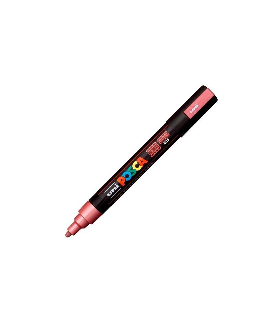 Uniball marcador posca pc-5m no permanente punta forma de bala 1,8 - 2,5 mm rojo metÁlico - Imagen 1