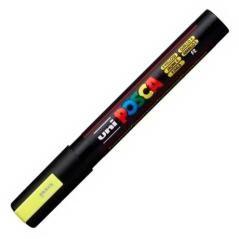 Uniball marcador posca pc-5m no permanente punta forma de bala 1,8 - 2,5 mm amarillo fluor - Imagen 1