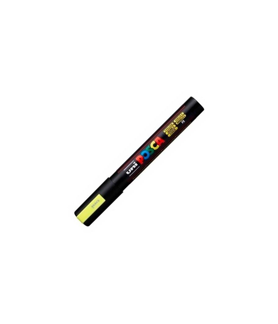 Uniball marcador posca pc-5m no permanente punta forma de bala 1,8 - 2,5 mm amarillo fluor - Imagen 1