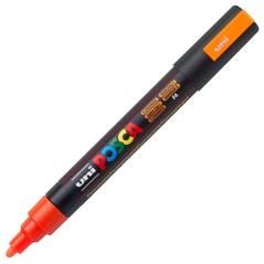 Uniball marcador posca pc-5m no permanente punta forma de bala 1,8 - 2,5 mm fluor naranja - Imagen 1