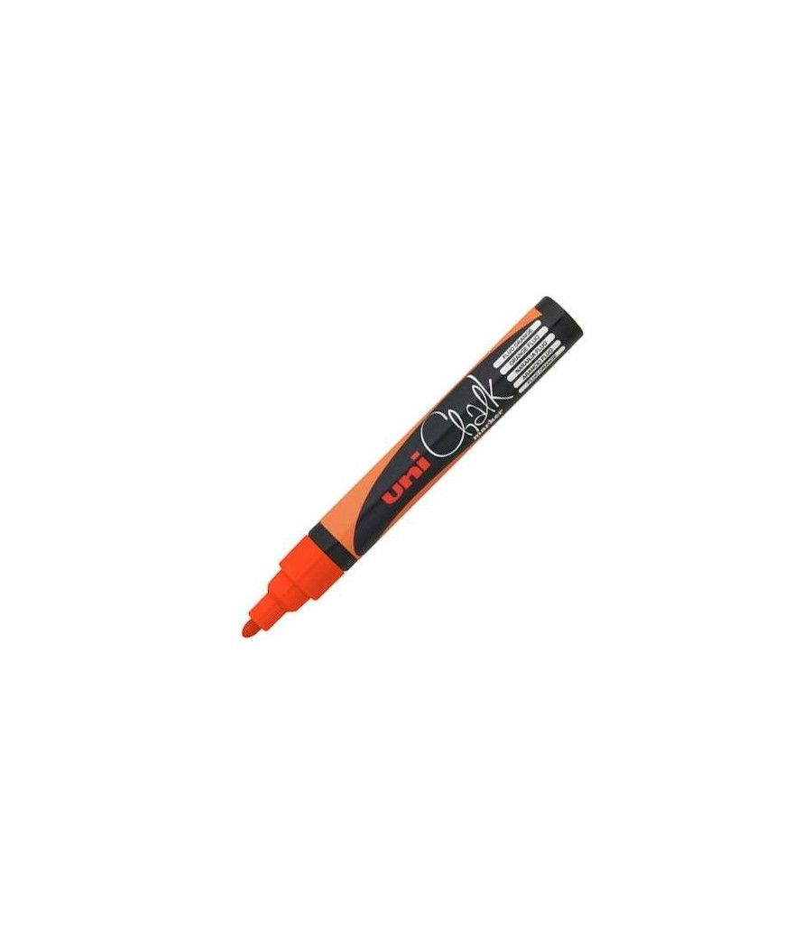 Uniball marcador de tiza liquida pwe-5m naranja fluor -6u- - Imagen 1