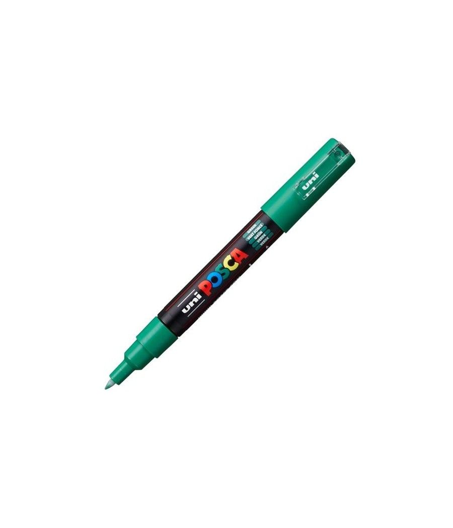 Uniball marcador posca pc-1m no permanente punta fina 0.7mm verde - Imagen 1
