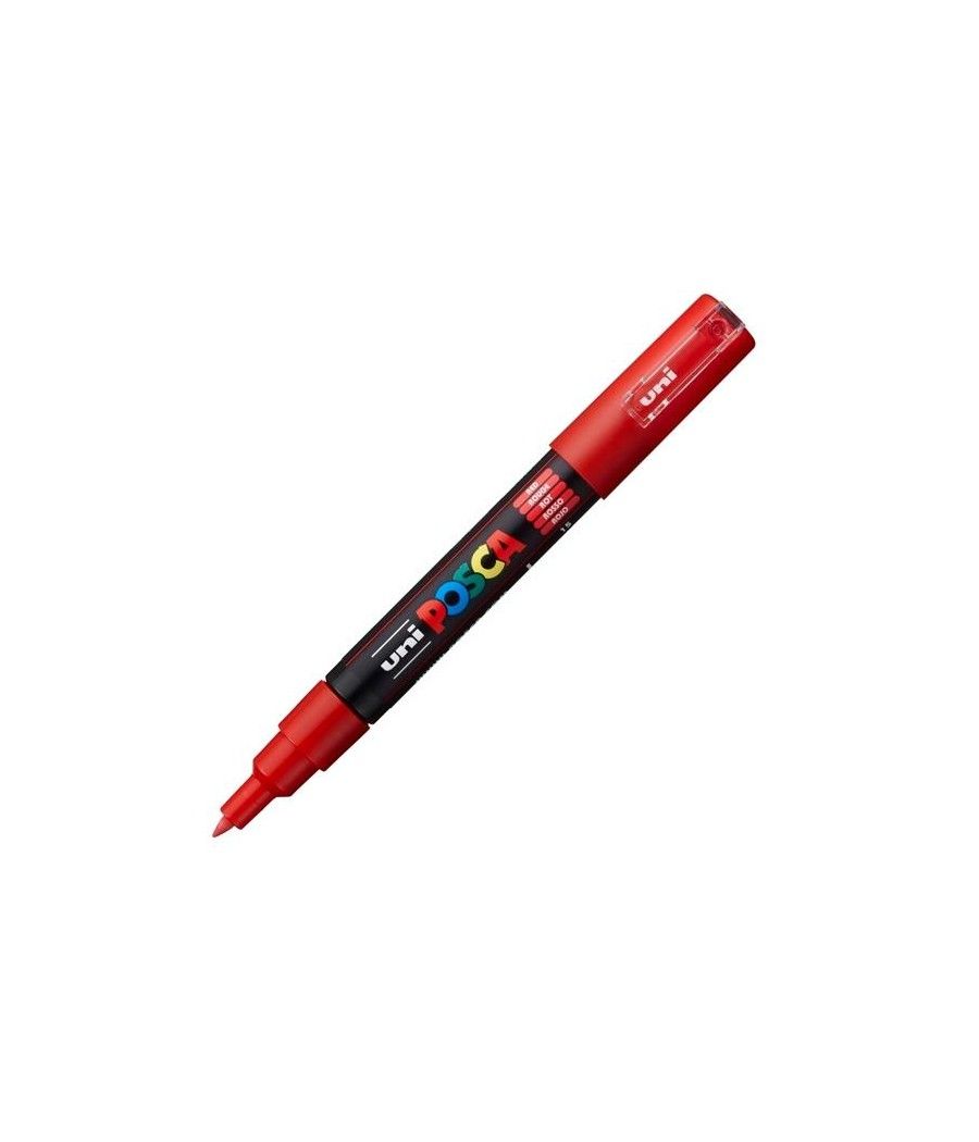 Uniball marcador posca pc-1m no permanente punta fina 0.7mm rojo - Imagen 1
