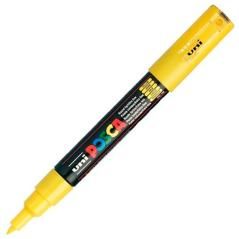 Uniball marcador posca pc-1m no permanente punta fina 0.7mm amarillo sol - Imagen 1