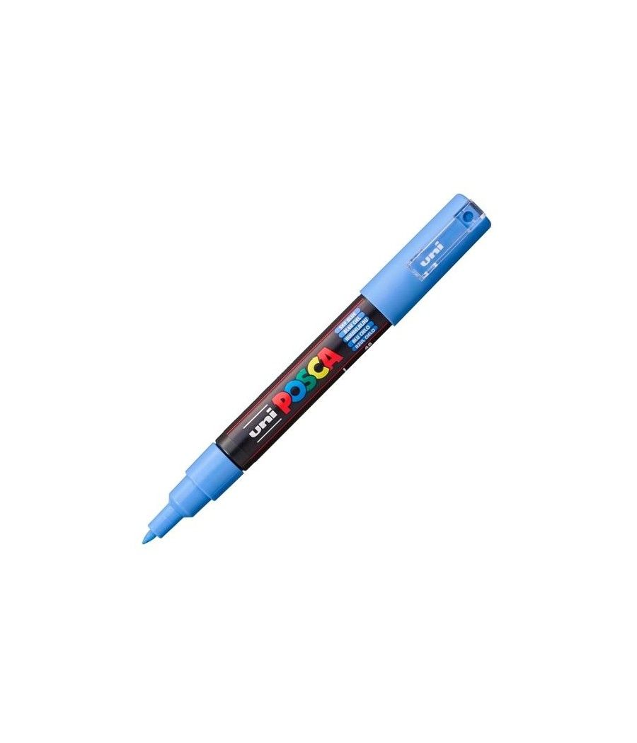 Uniball marcador posca pc-1m no permanente punta fina 0.7mm azul cielo