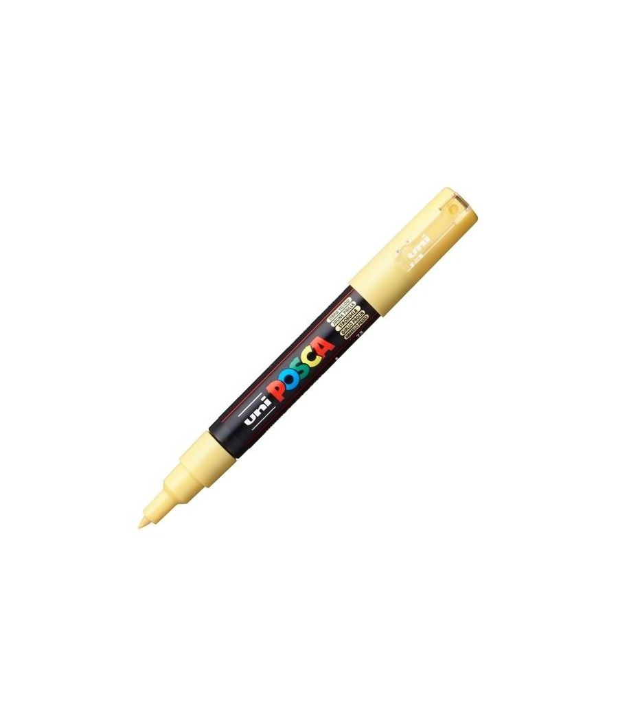 Uniball marcador posca pc-1m no permanente punta fina 0.7mm amarillo pajizo