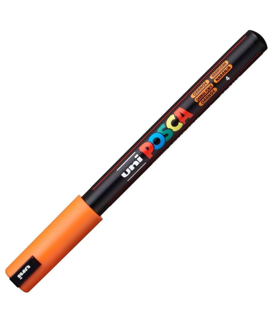 Uniball marcador posca pc-1mr no permanente punta extrafina 0.7mm naranja - Imagen 1