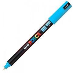 Posca marcador pc-1mr no permanente punta extrafina 0.7mm azul claro