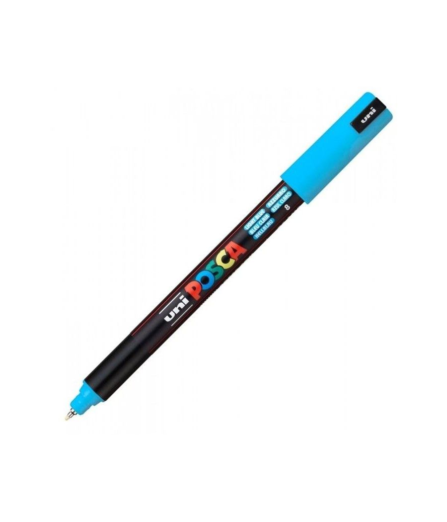 Uniball marcador posca pc-1mr no permanente punta extrafina 0.7mm azul claro