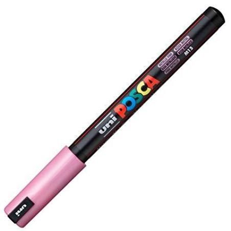 Uniball marcador posca pc-1mr no permanente punta extrafina 0.7mm rosa metÁlico - Imagen 1