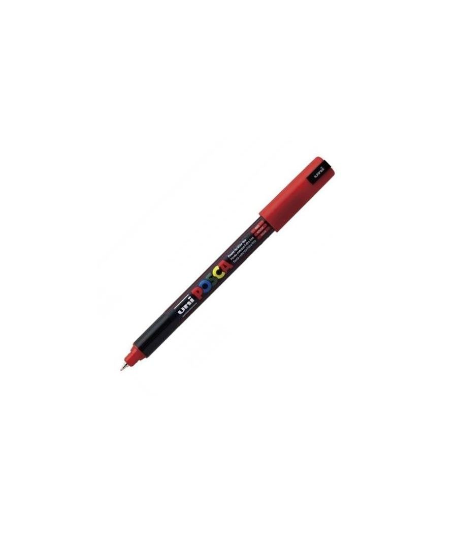 Uniball marcador posca pc-1mr no permanente punta extrafina 0.7mm rojo metalico - Imagen 1